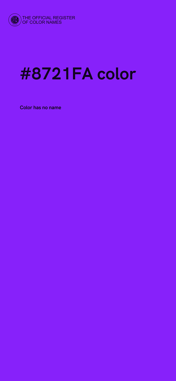 #8721FA color image