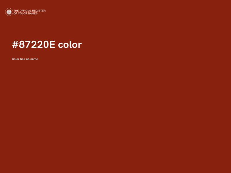 #87220E color image