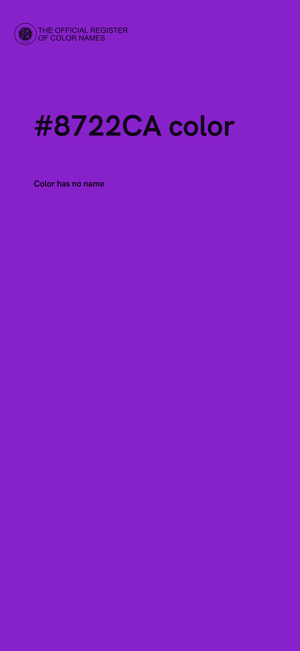 #8722CA color image