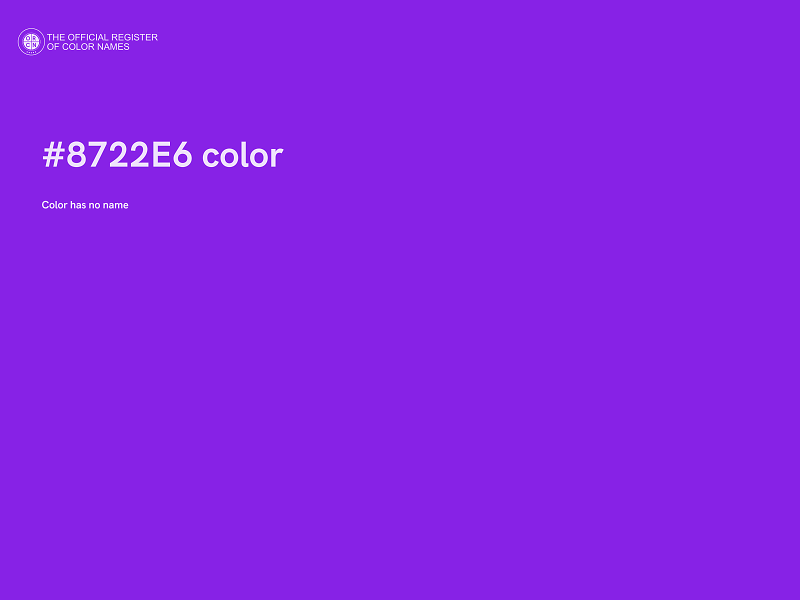 #8722E6 color image