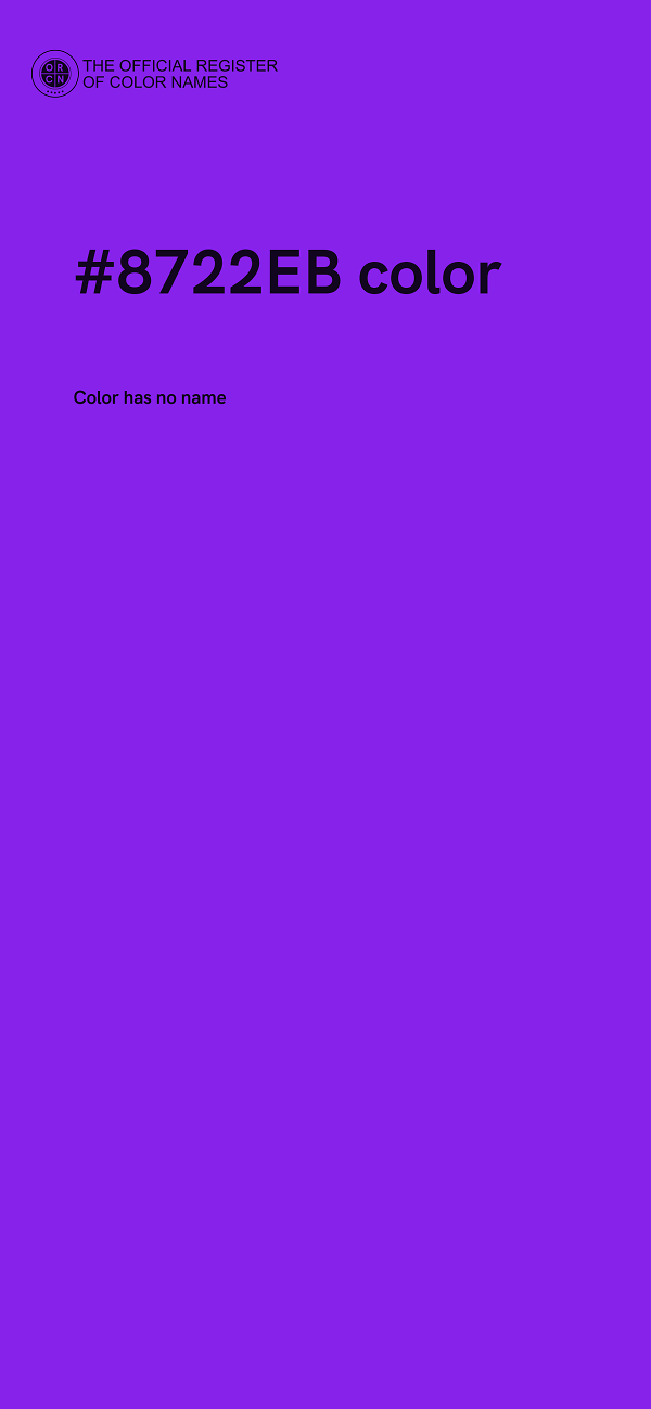 #8722EB color image