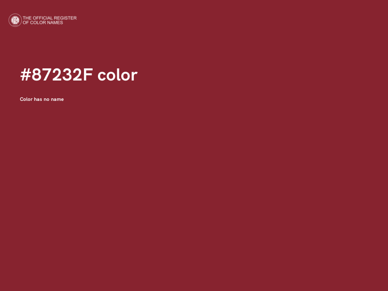 #87232F color image