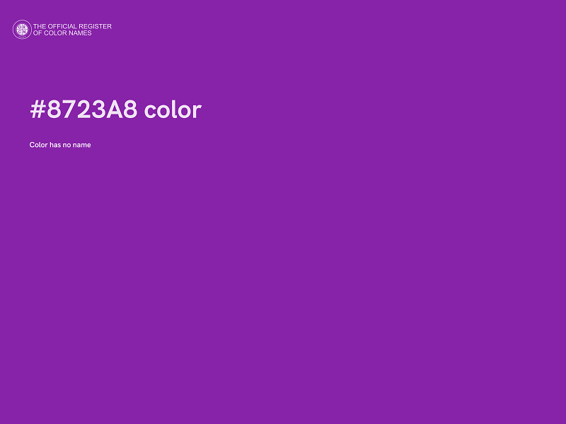 #8723A8 color image
