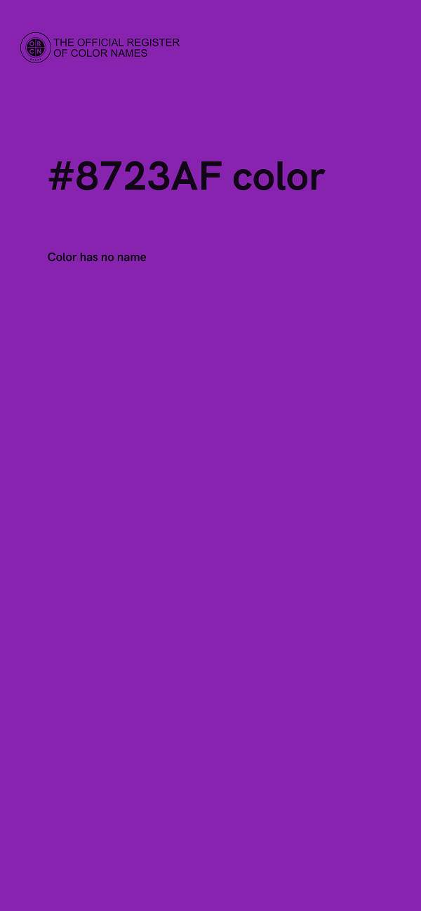 #8723AF color image