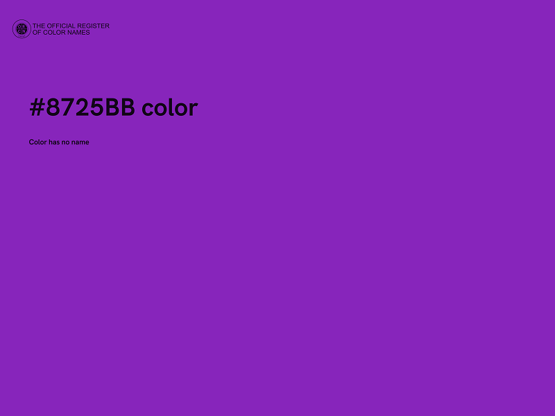 #8725BB color image