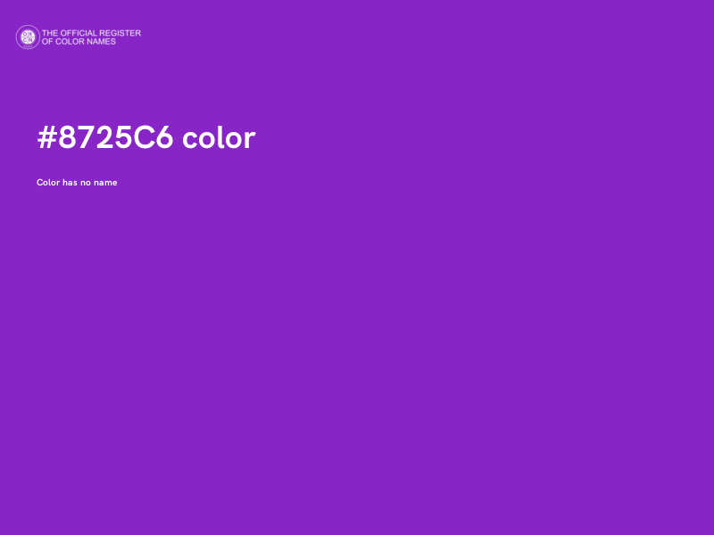 #8725C6 color image