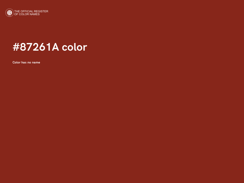 #87261A color image