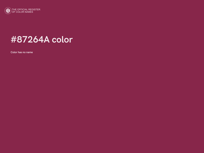 #87264A color image