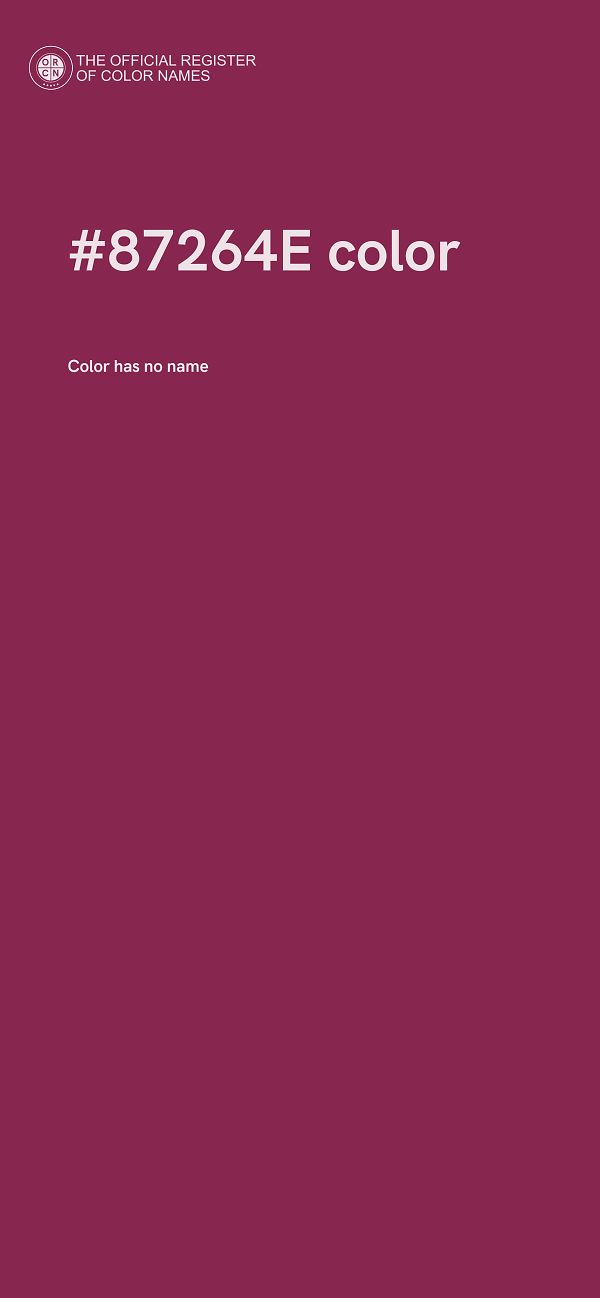 #87264E color image