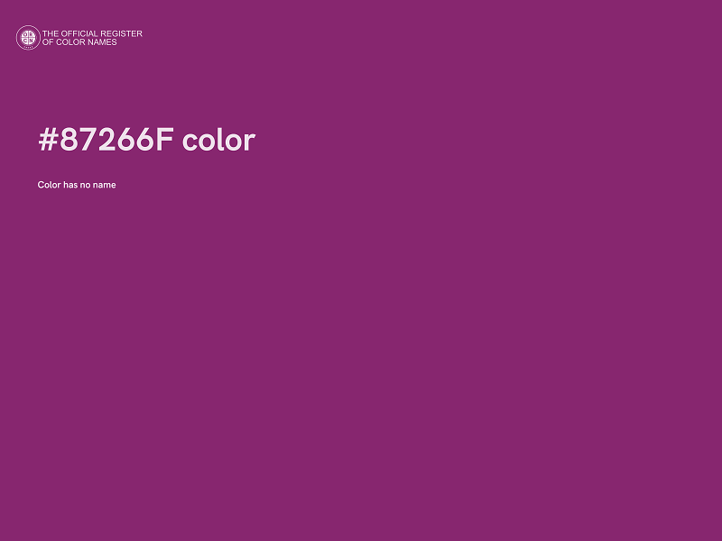 #87266F color image