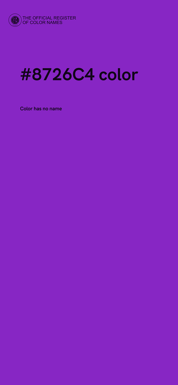#8726C4 color image