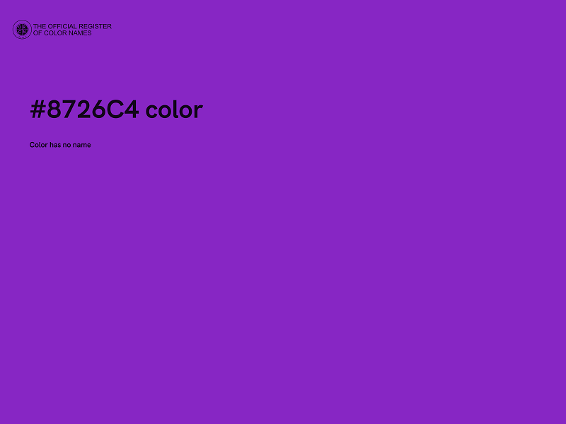 #8726C4 color image