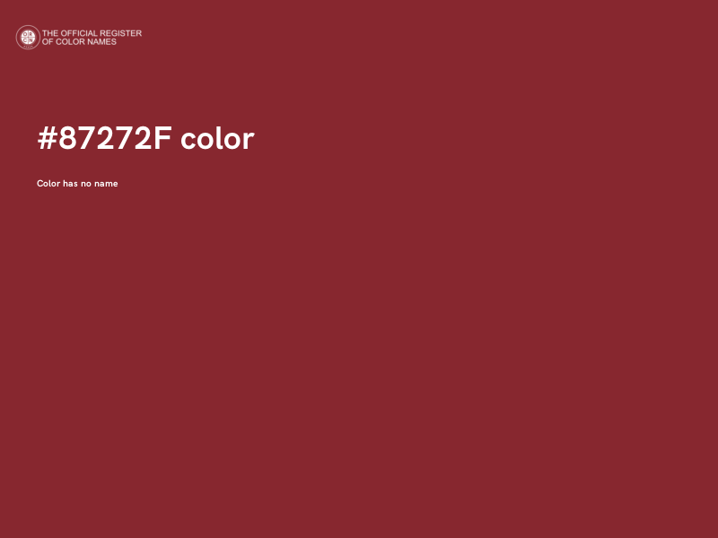 #87272F color image