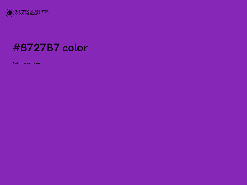#8727B7 color image