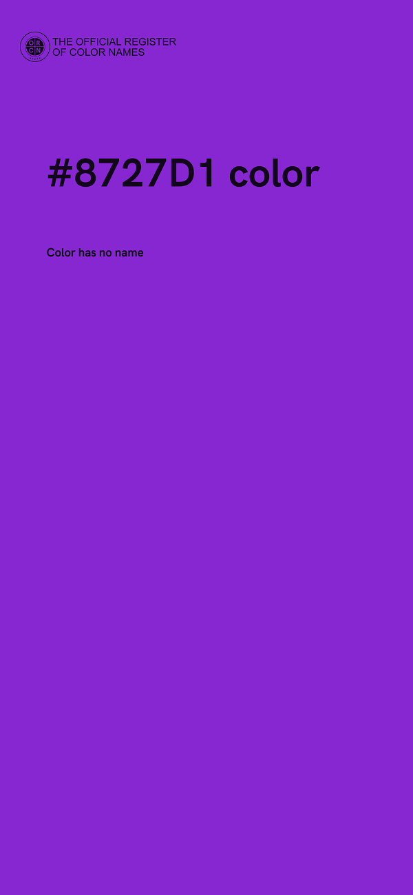 #8727D1 color image