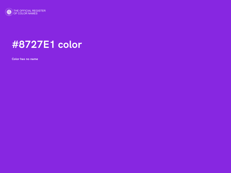 #8727E1 color image