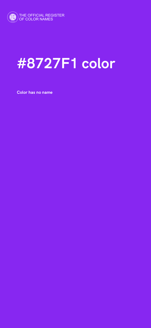 #8727F1 color image