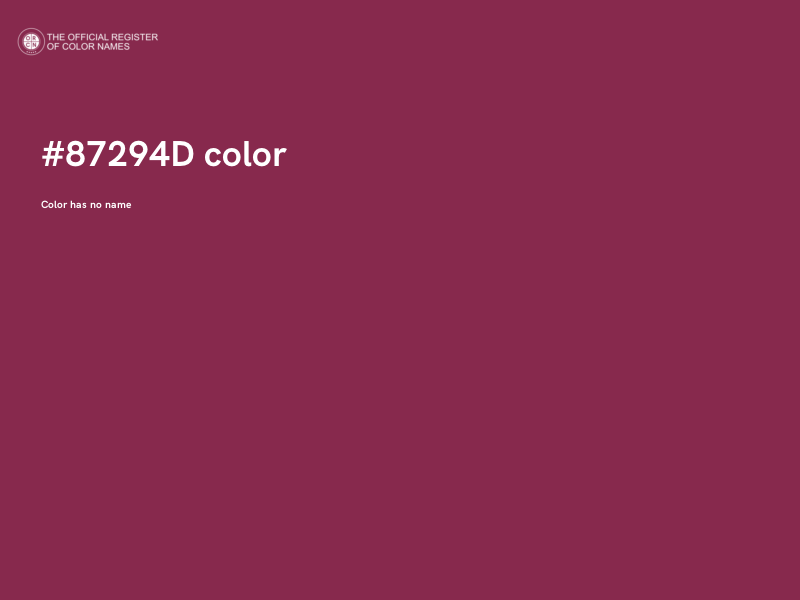 #87294D color image