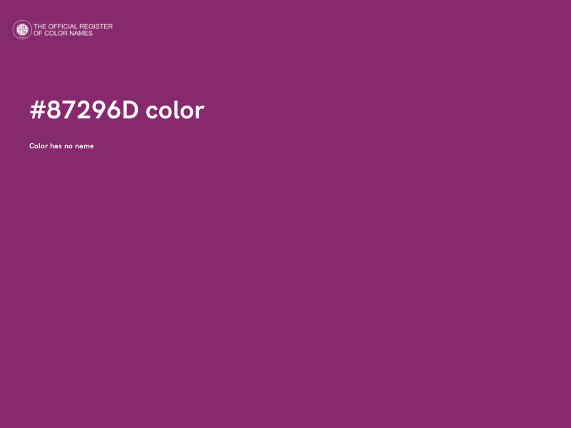 #87296D color image