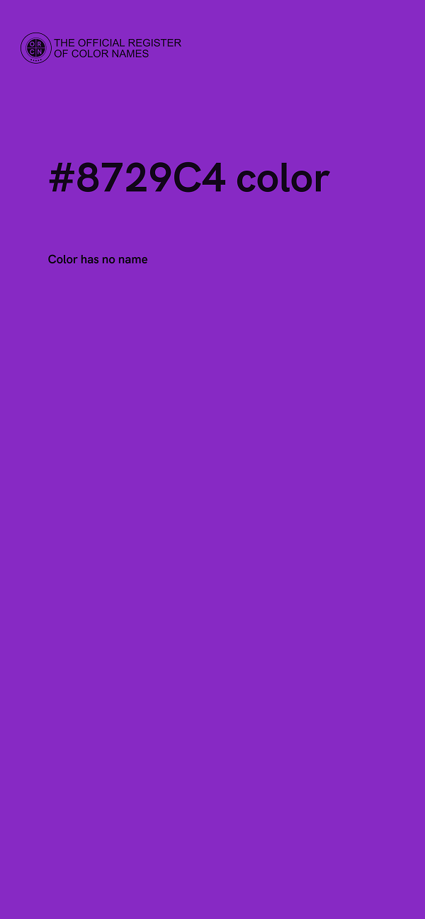 #8729C4 color image