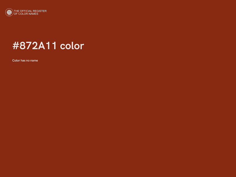 #872A11 color image