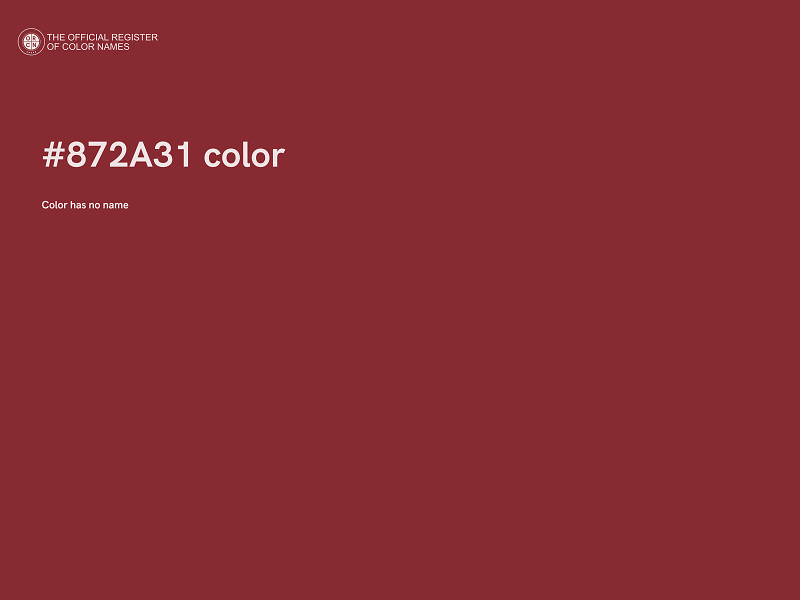 #872A31 color image