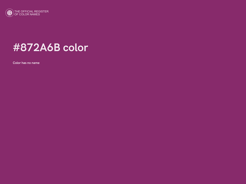 #872A6B color image