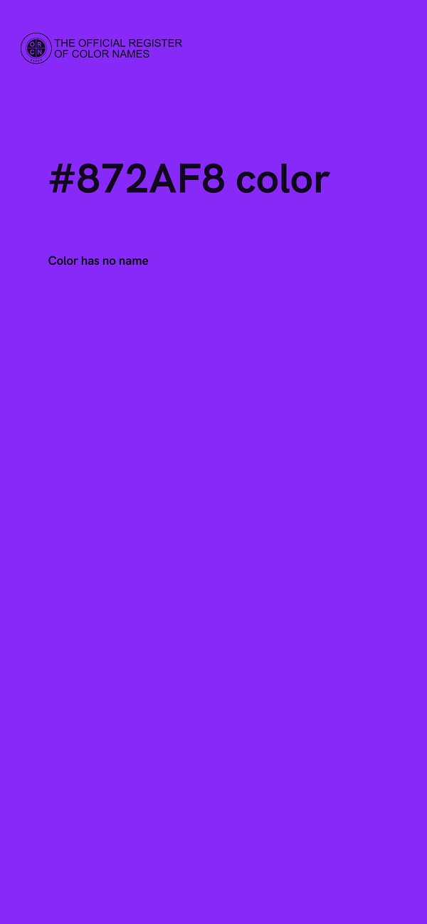#872AF8 color image
