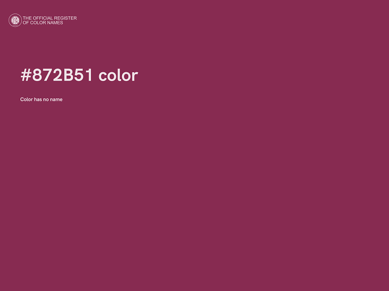 #872B51 color image