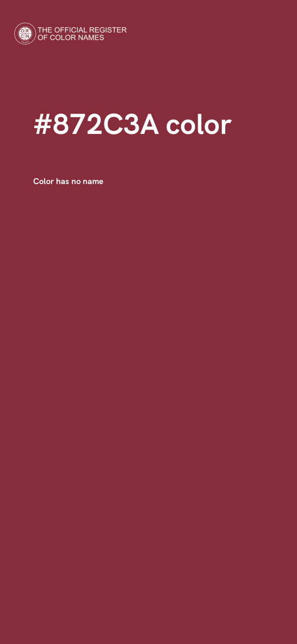 #872C3A color image