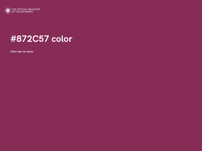 #872C57 color image