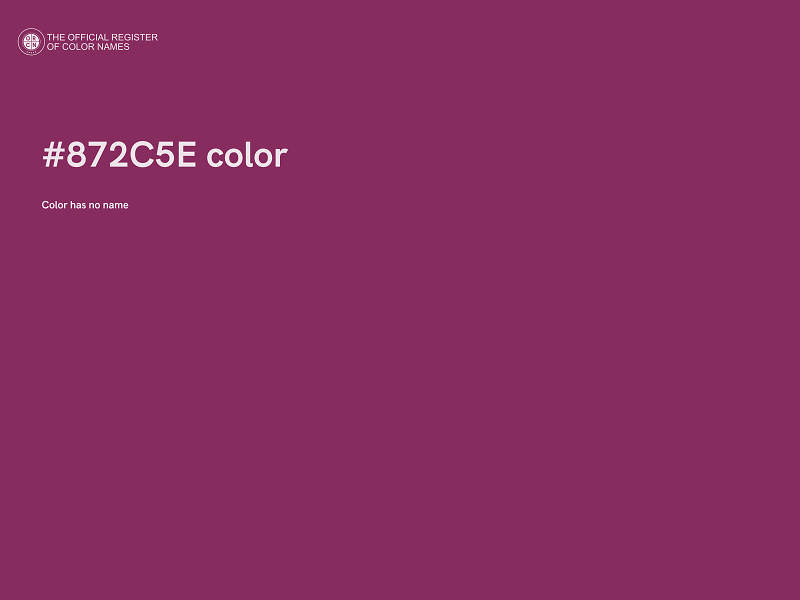 #872C5E color image