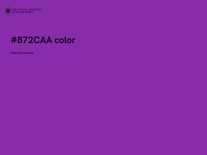 #872CAA color image