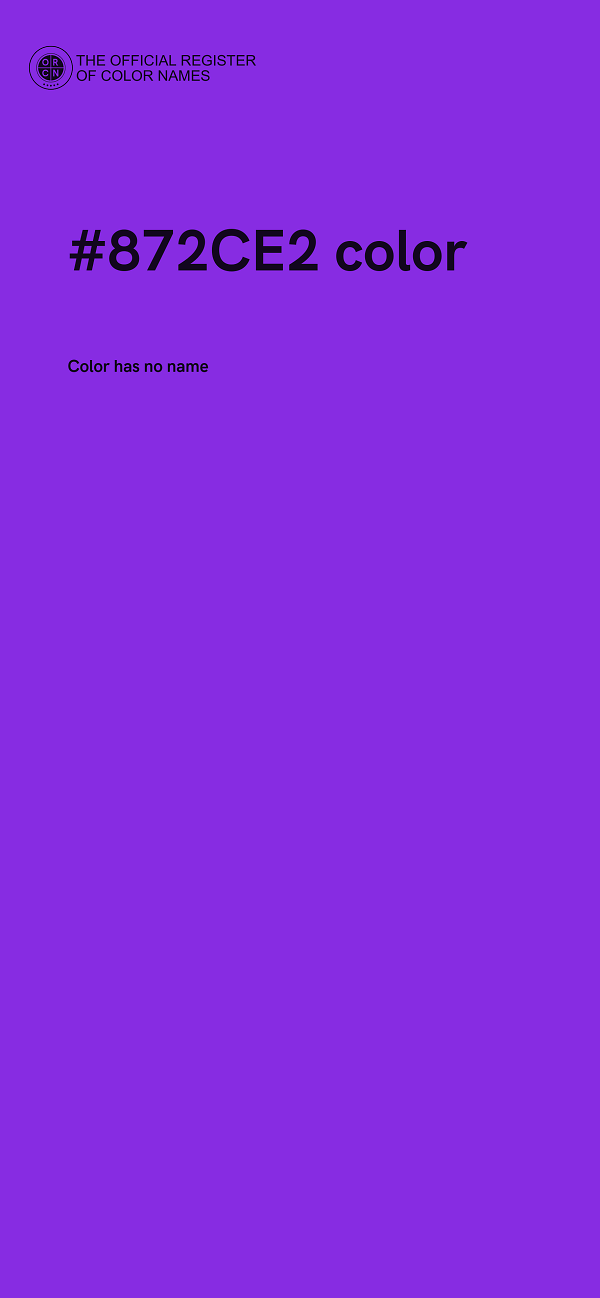 #872CE2 color image