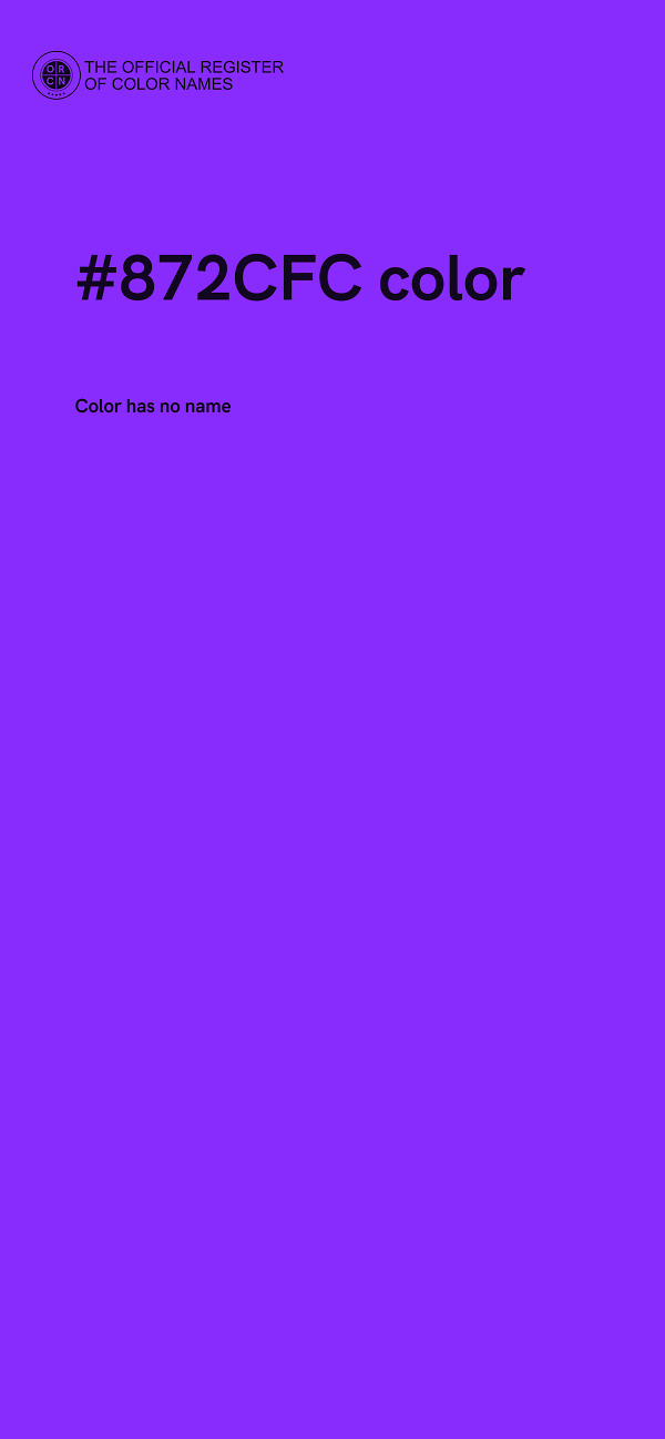 #872CFC color image