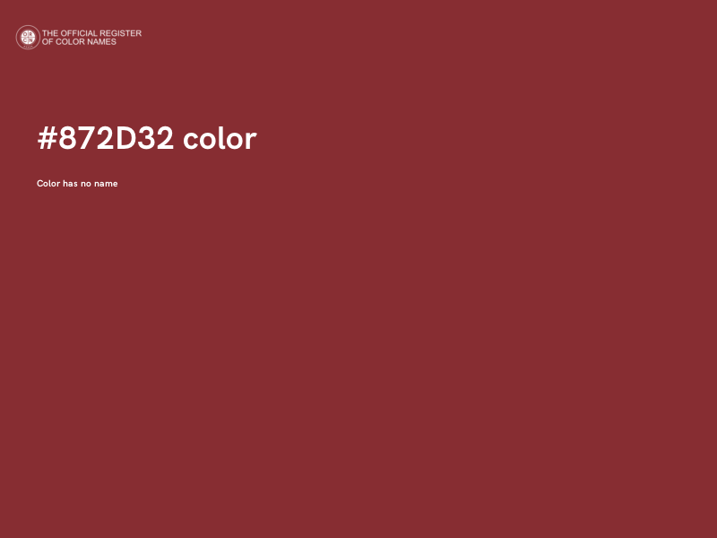 #872D32 color image
