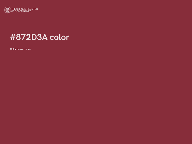 #872D3A color image