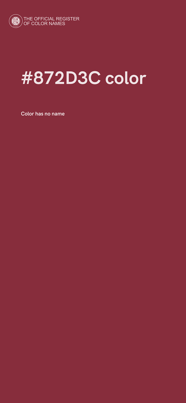 #872D3C color image