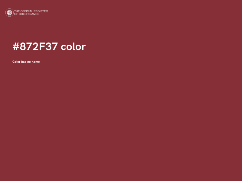 #872F37 color image