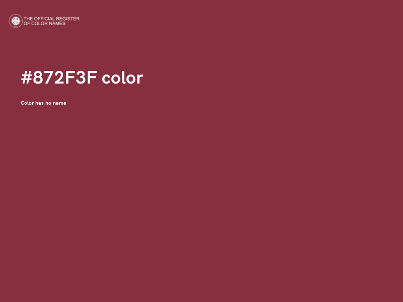 #872F3F color image