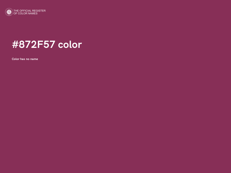 #872F57 color image