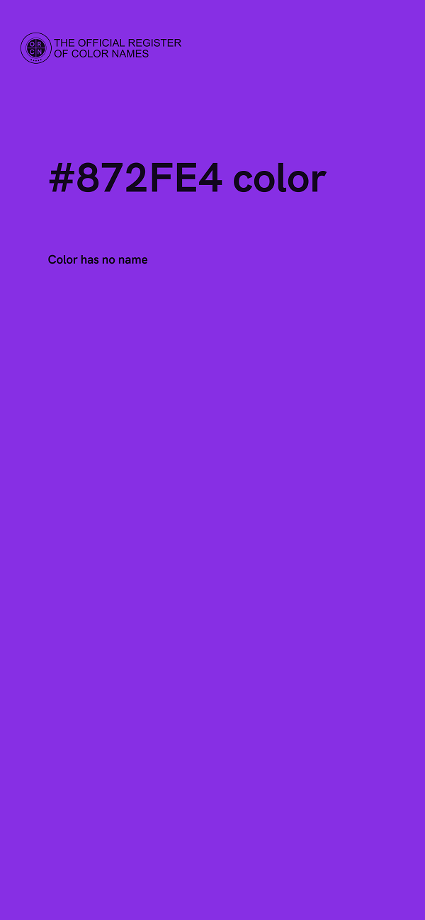 #872FE4 color image
