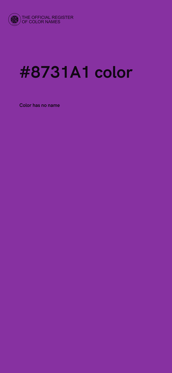 #8731A1 color image