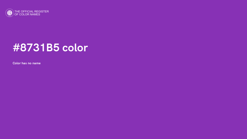 #8731B5 color image