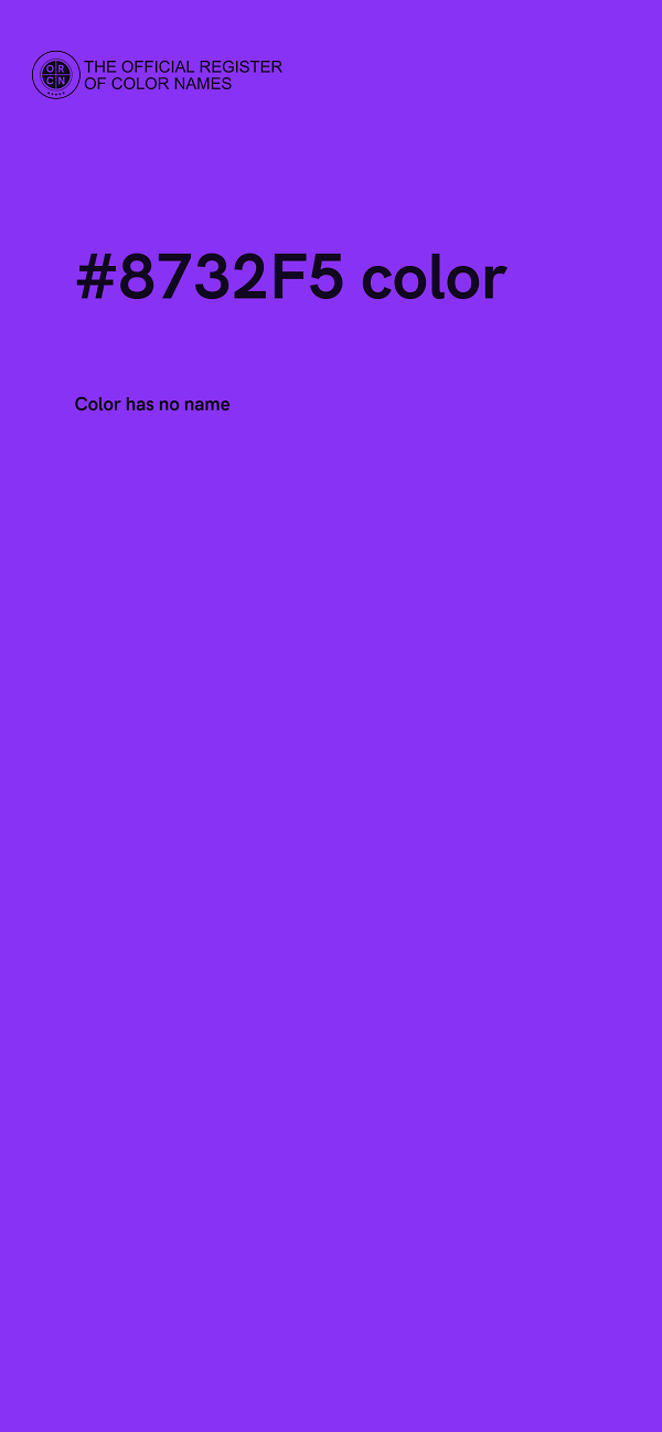 #8732F5 color image