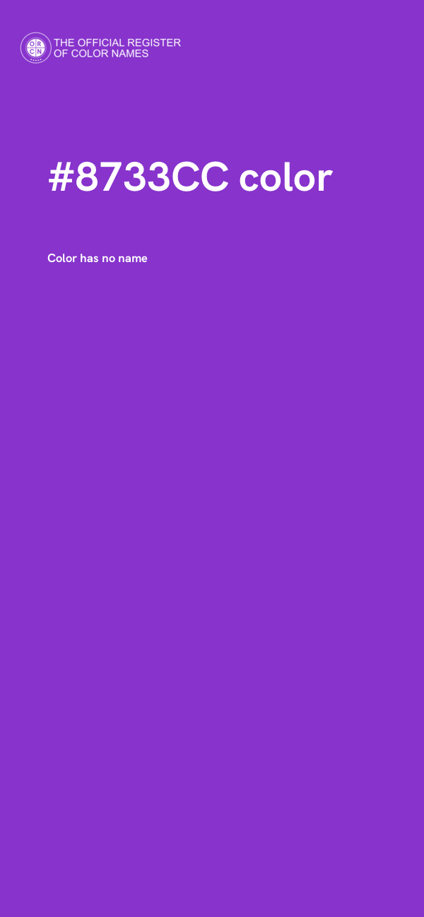 #8733CC color image