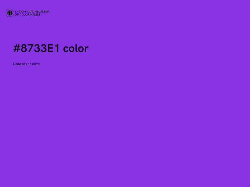 #8733E1 color image