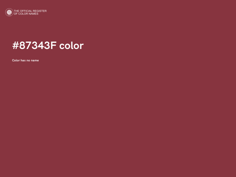 #87343F color image