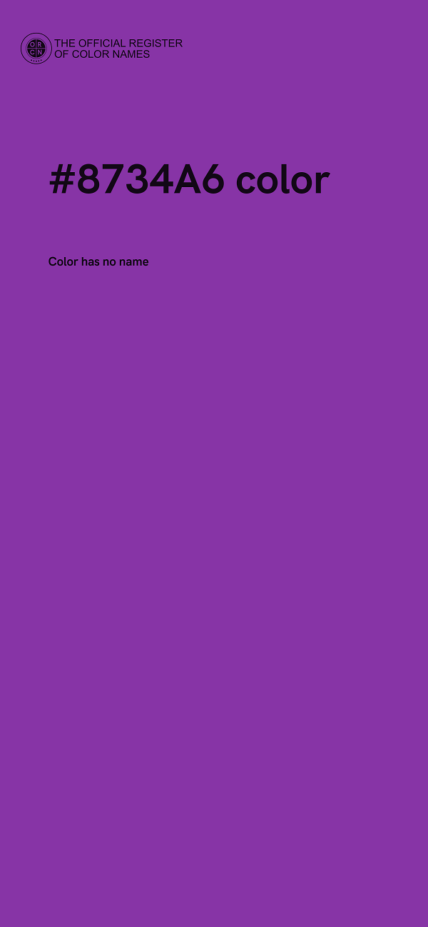 #8734A6 color image