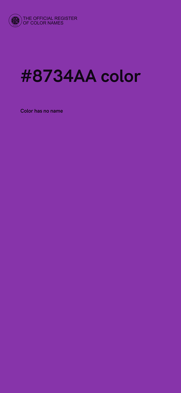 #8734AA color image